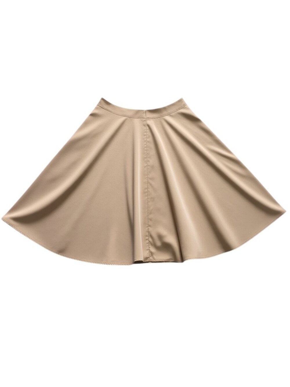 SHEIN Solid Button-Detail Flare Skirt - Picture 2 of 2